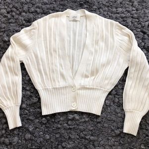 Aritizia Wilfred Ivory Thais Cardigan Sweater